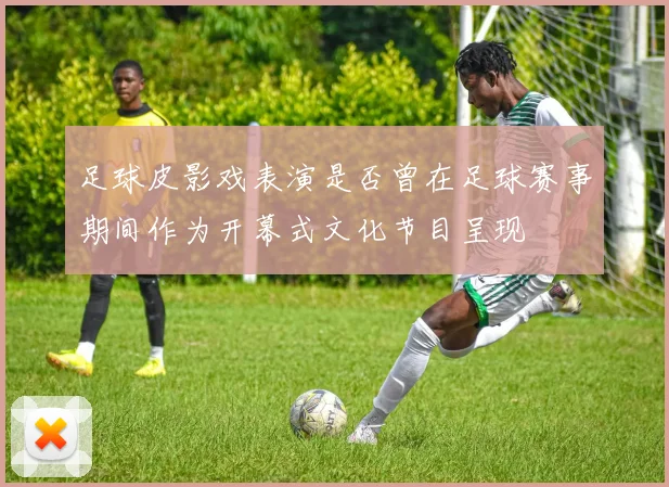足球皮影戏表演是否曾在足球赛事期间作为开幕式文化节目呈现